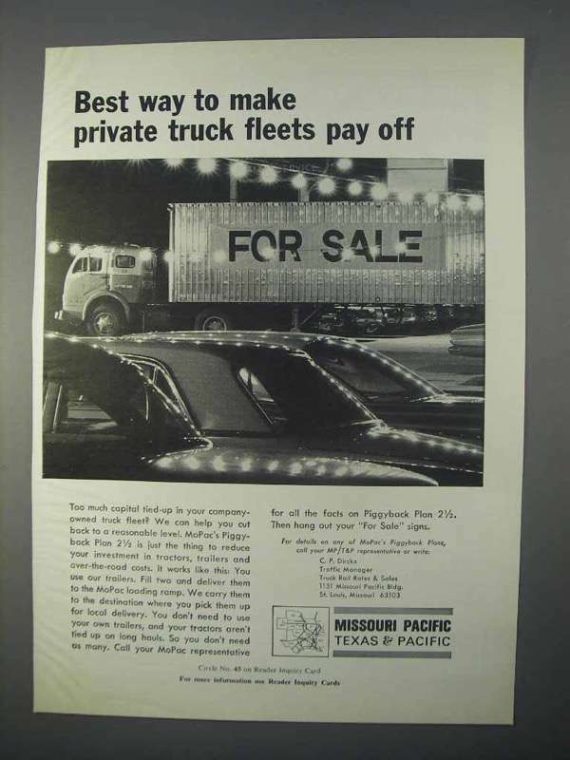 1966 Missouri Pacific Texas & Pacific Railway Ad