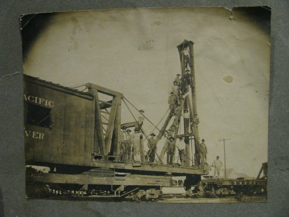 Railroad Pile Driver Crew