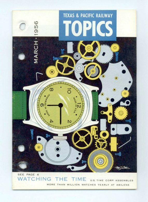 Texas & Pacific Railroad "Topics" March 1956