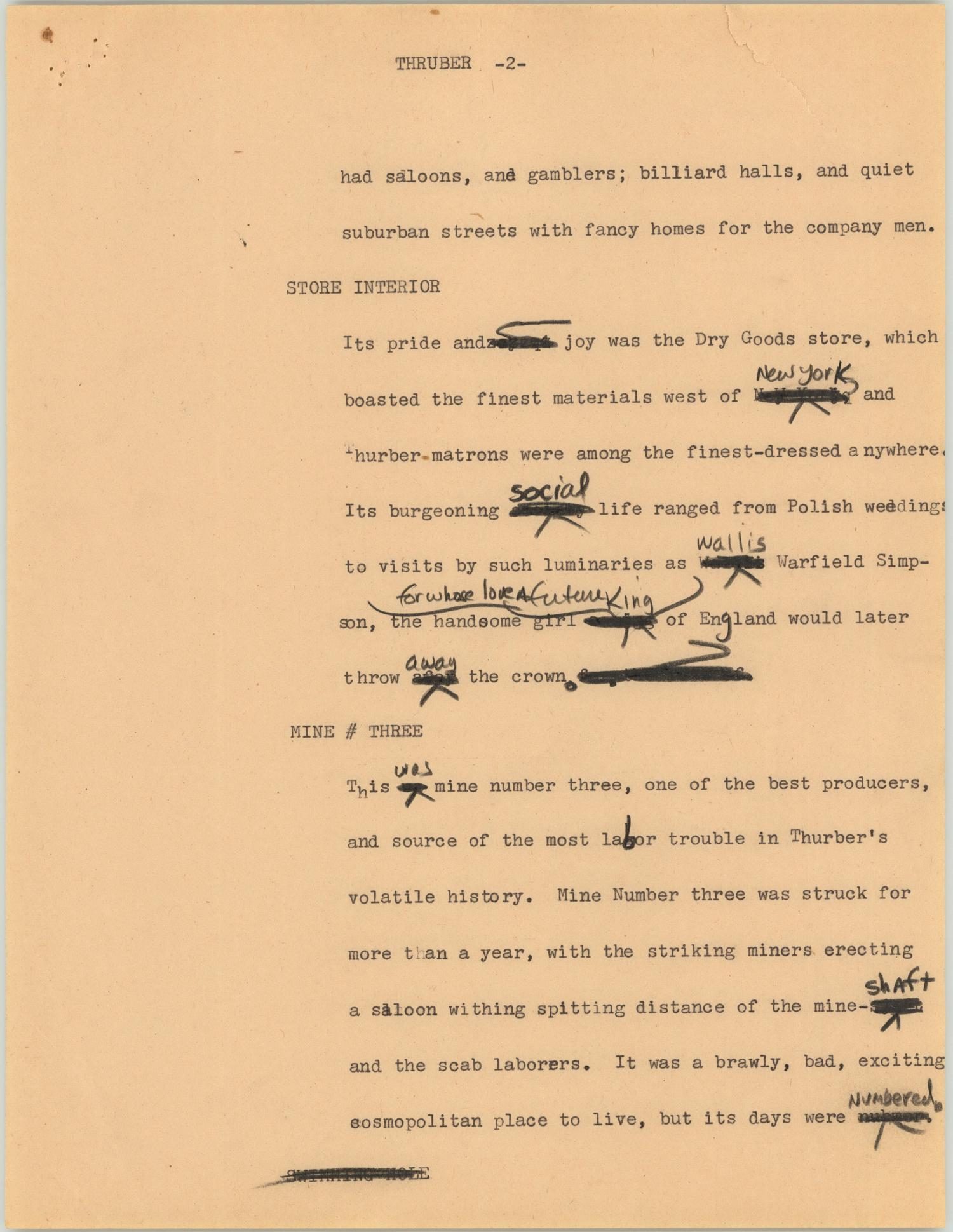News Script: Thurber