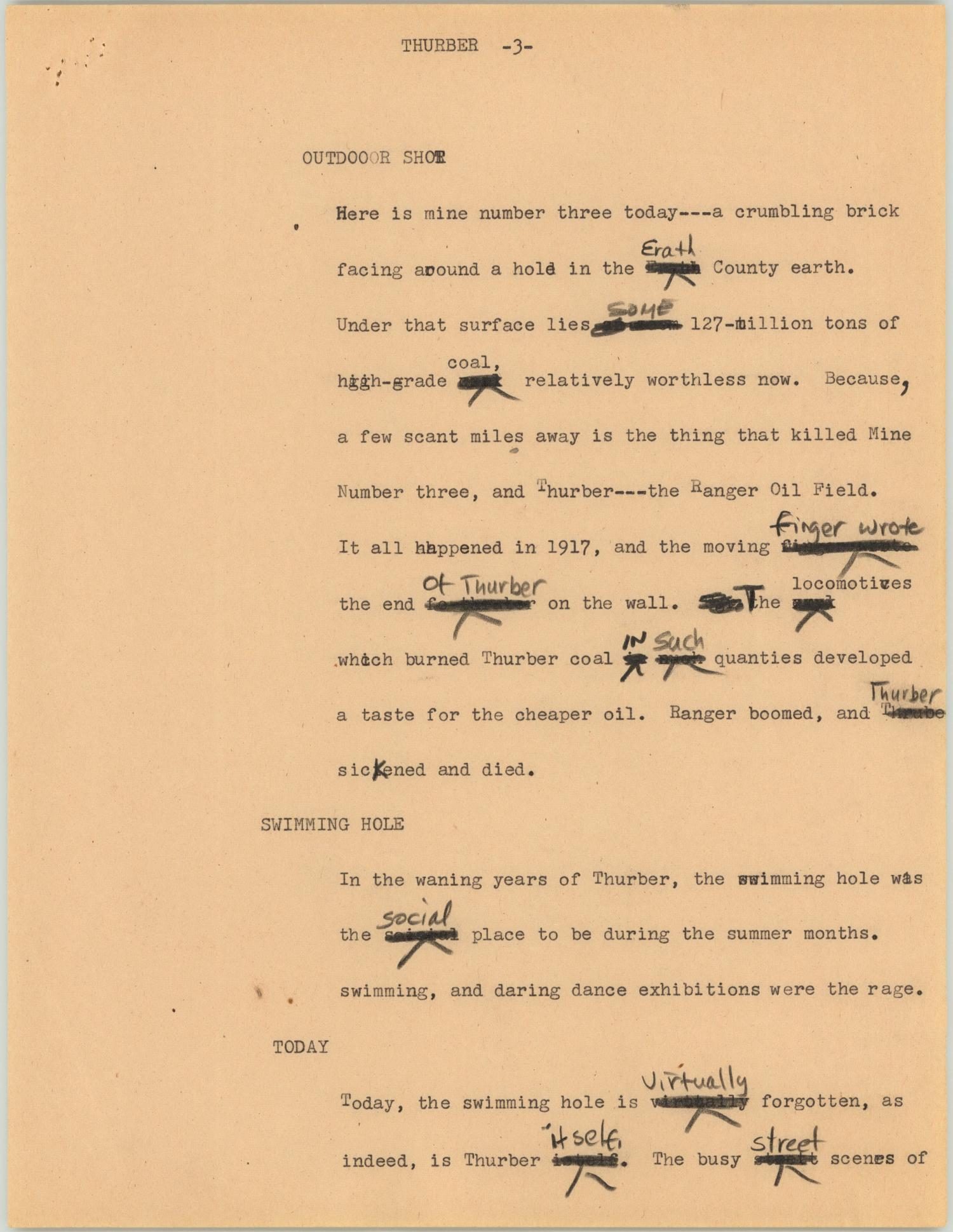 News Script: Thurber