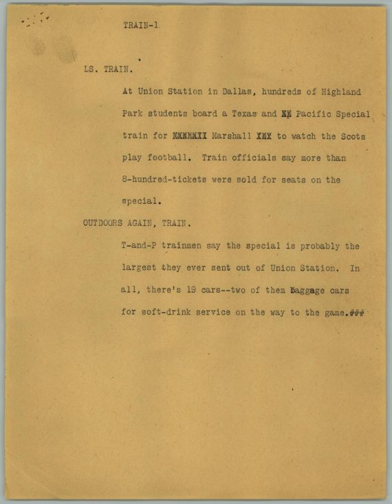 News Script: Train