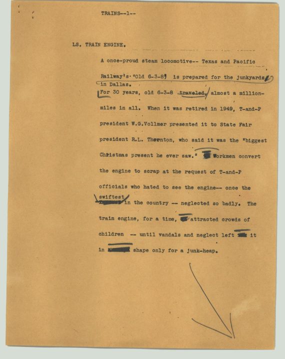 News Script: Trains