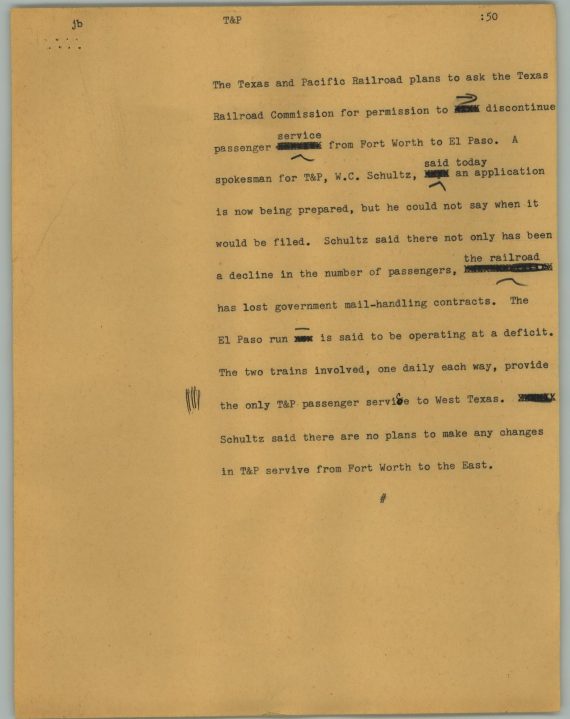 News Script: T&P