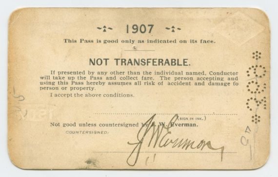 Texas & Pacific Railway Pass