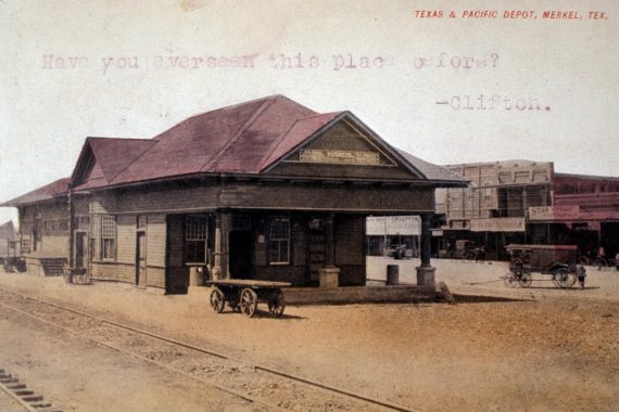 Texas & Pacific Depot - Merkel, 1909