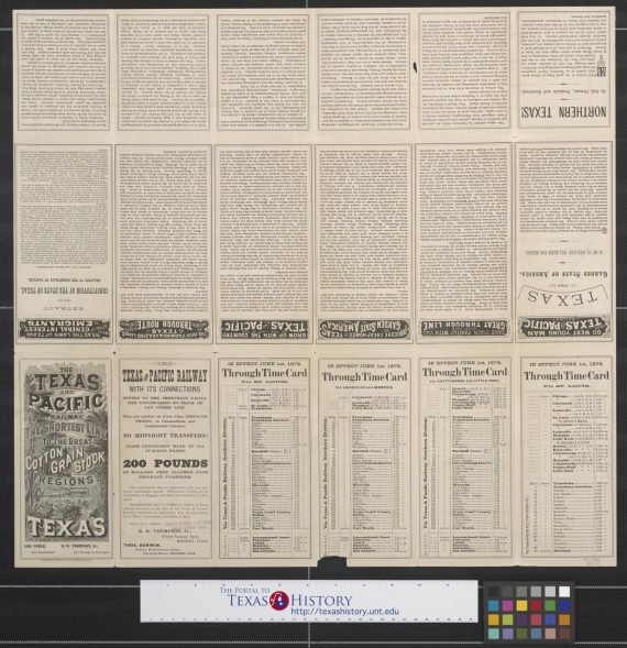 A geographically correct map of the State of Texas: Compiled from actual surveys, and containing all changes in lines of counties up to Sept. 1st, 1876.