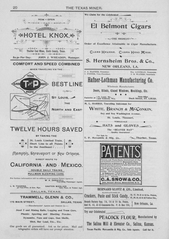 The Texas Miner, Volume 2, Number 2, January 26, 1895
