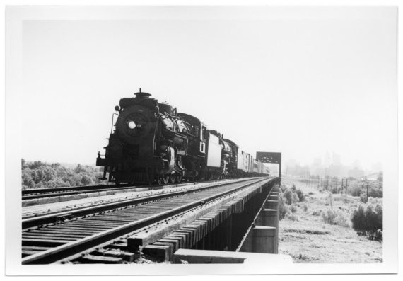 "The Sunshine Special" crossing the Trinity River Bridge