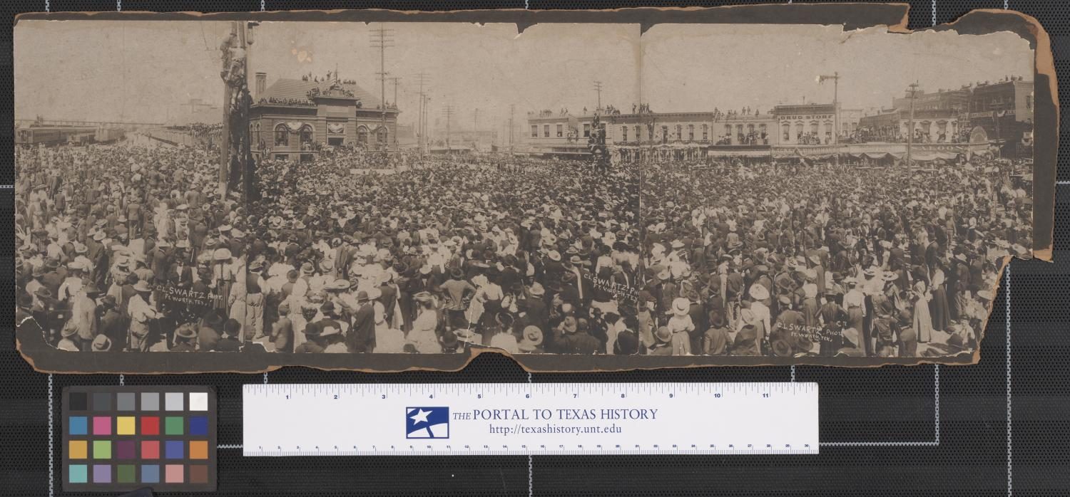 Theodore Roosevelt Visiting Ft. Worth, Texas