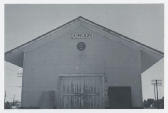 Texas & Pacific Railroad Depot in Gordon, Texas