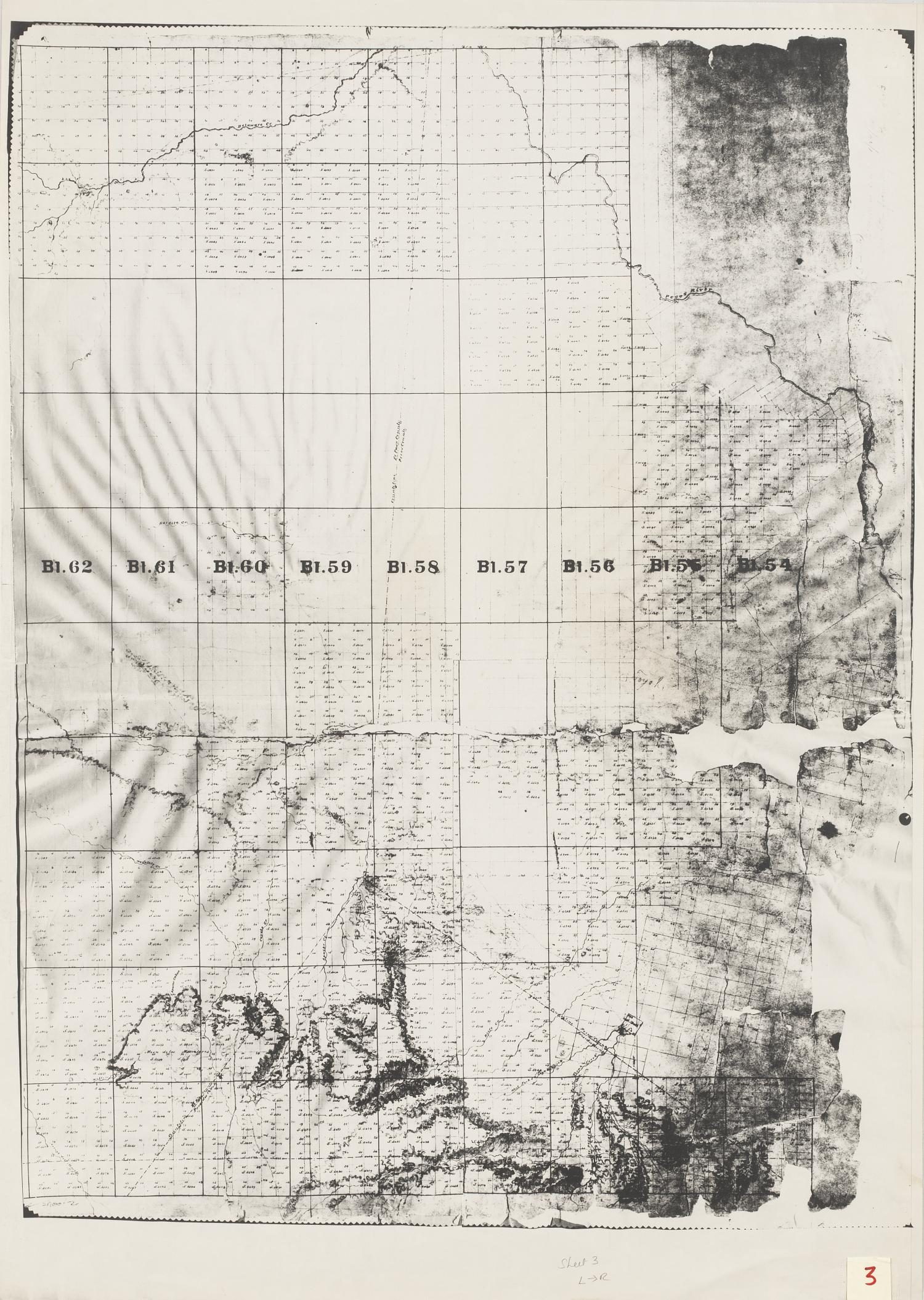 Map of the Texas and Pacific RY Reserve West of the Pecos River 1.