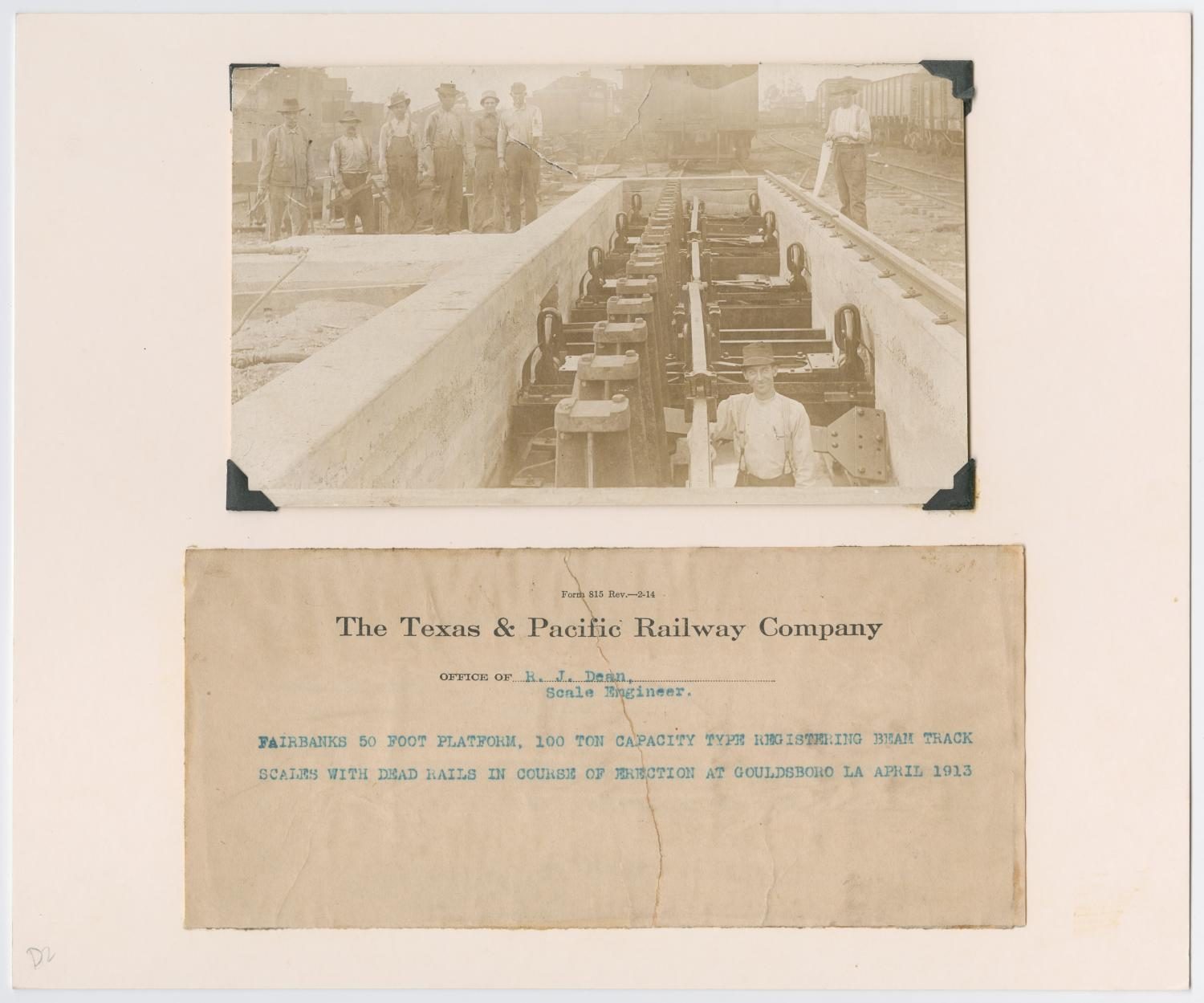 Construction of Train Platform in Gouldsboro, Louisiana
