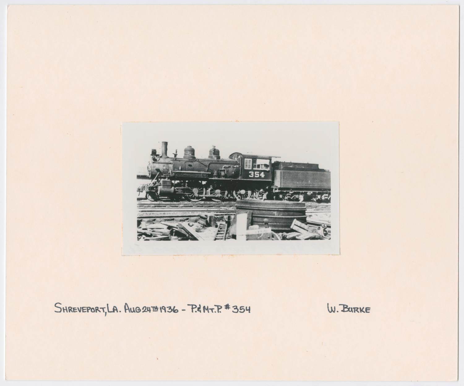 Train Engine #354 and Car - Shreveport, Louisiana