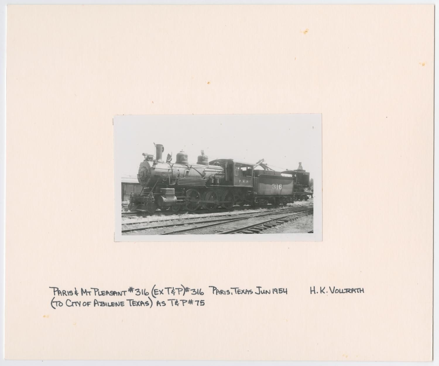 Train Engine #316 in Yard