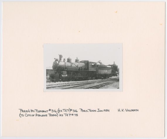 Train Engine #316 in Yard