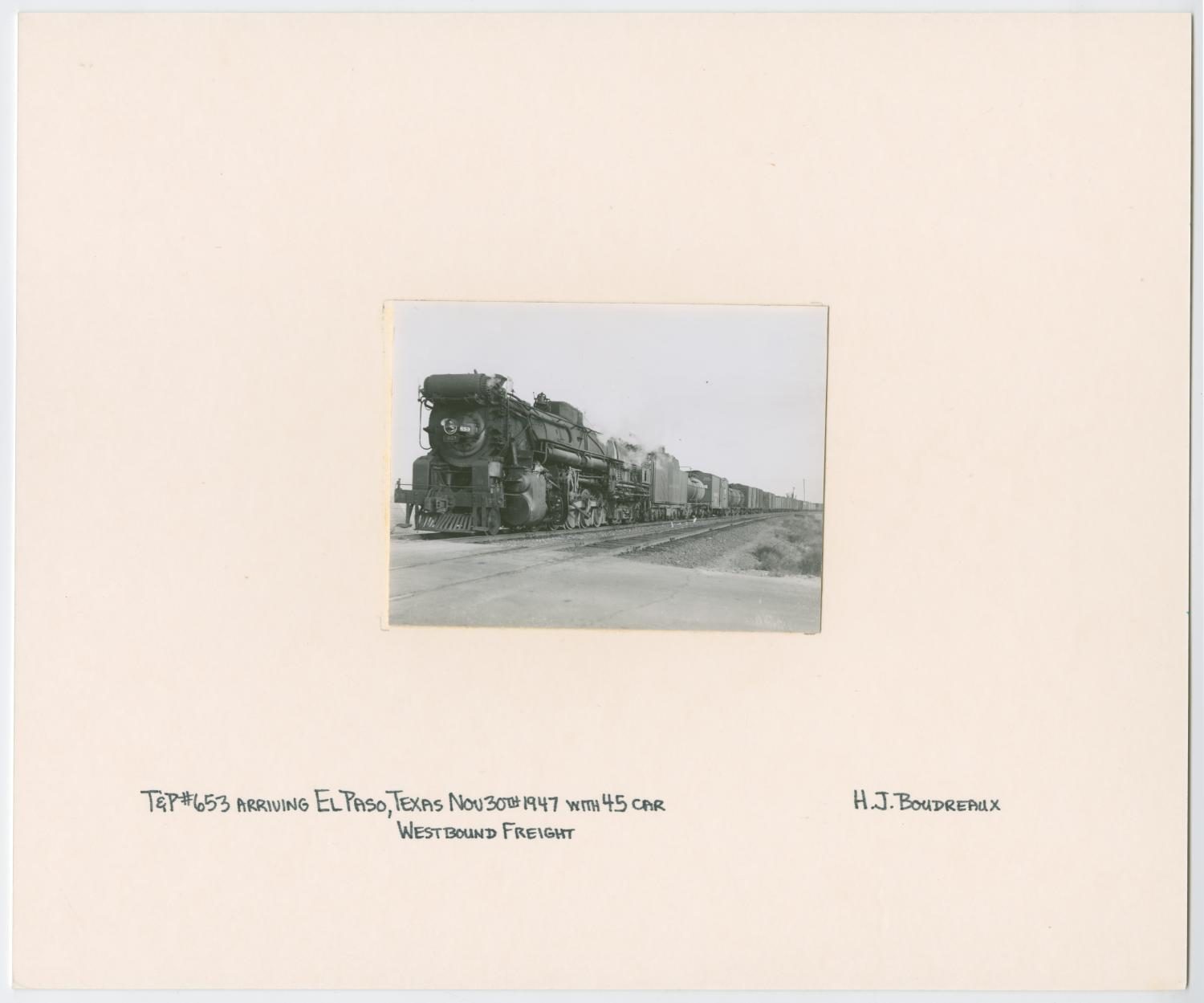 Train Engine #653 and Cars