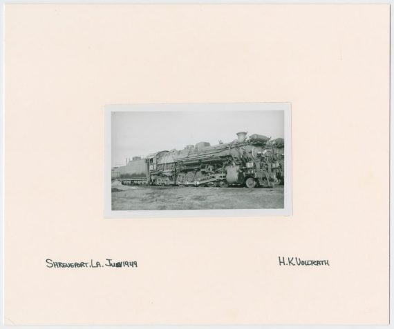 Train Engine #636 and Car - Shreveport, Louisiana
