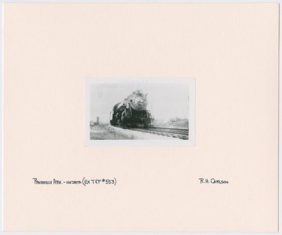 Train Engine on Tracks