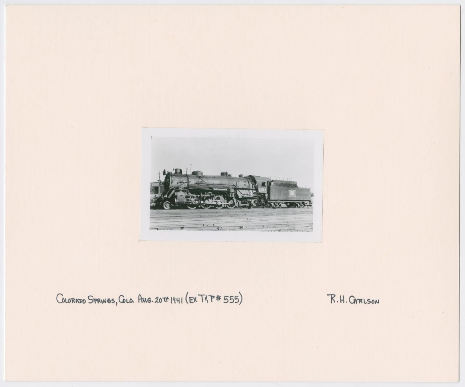 Train Engine #2314 and Car - Colorado Springs, Colorado