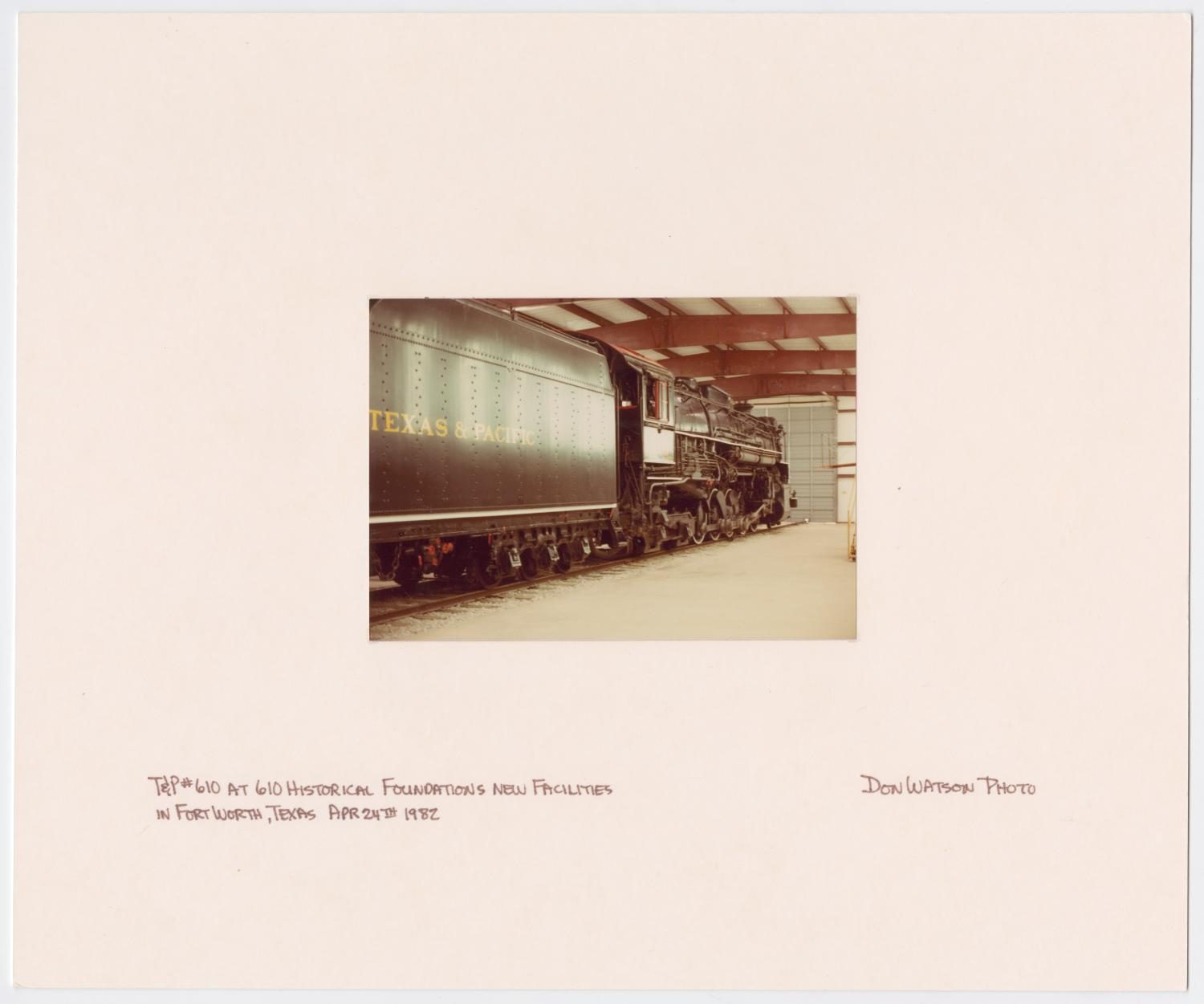 Texas & Pacific Train Car an Engine