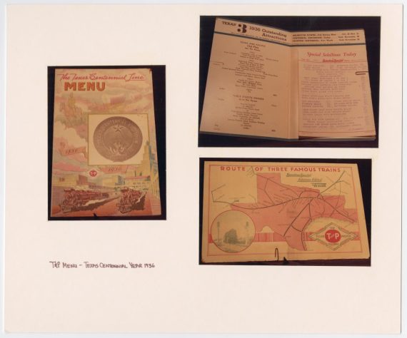 Texas Centennial Line Menu