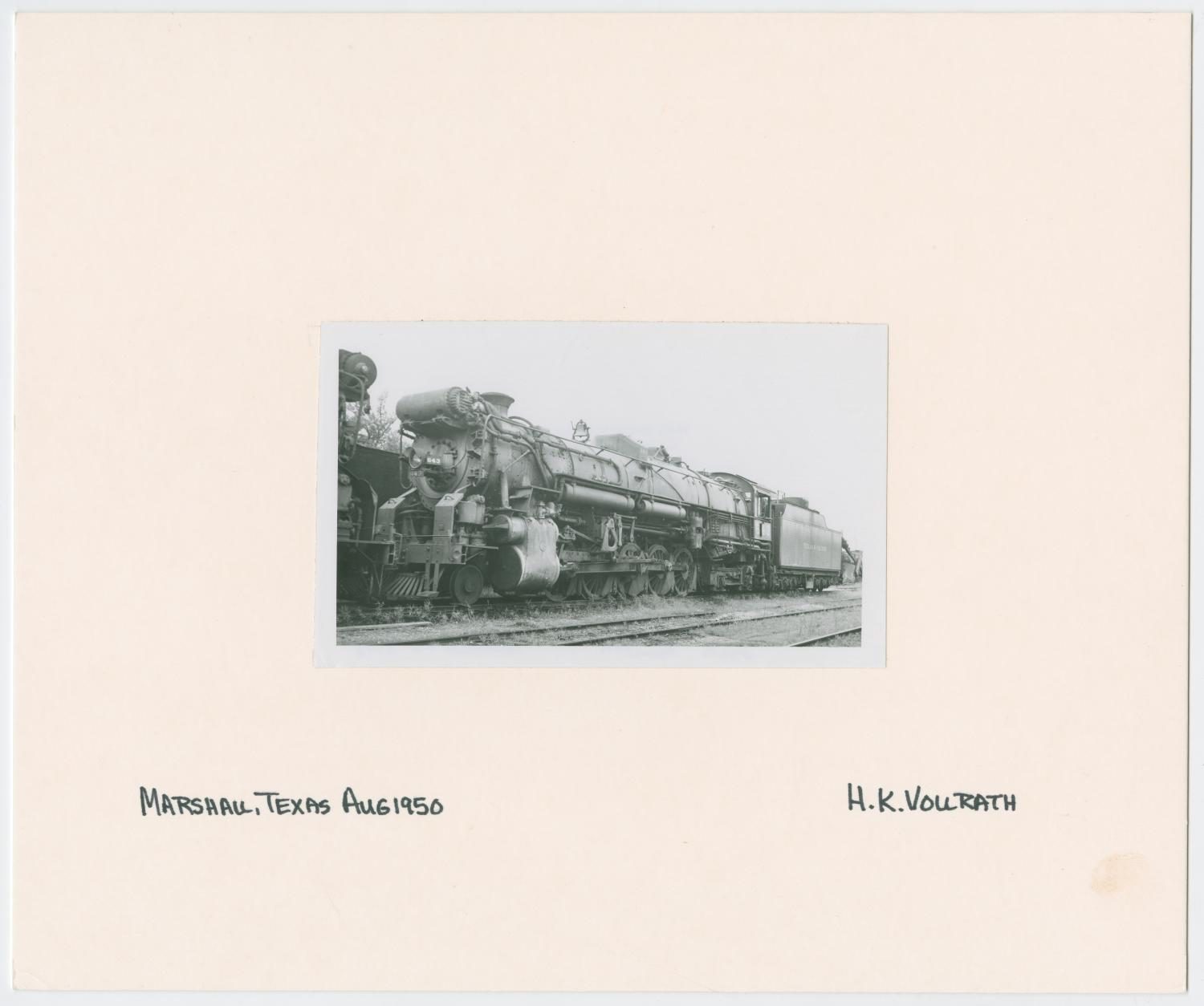 Train Engine #643 and Car - Marshall, Texas