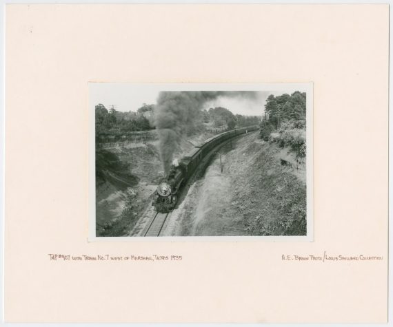 Train Engine #907 and Cars - west of Marshall, Texas