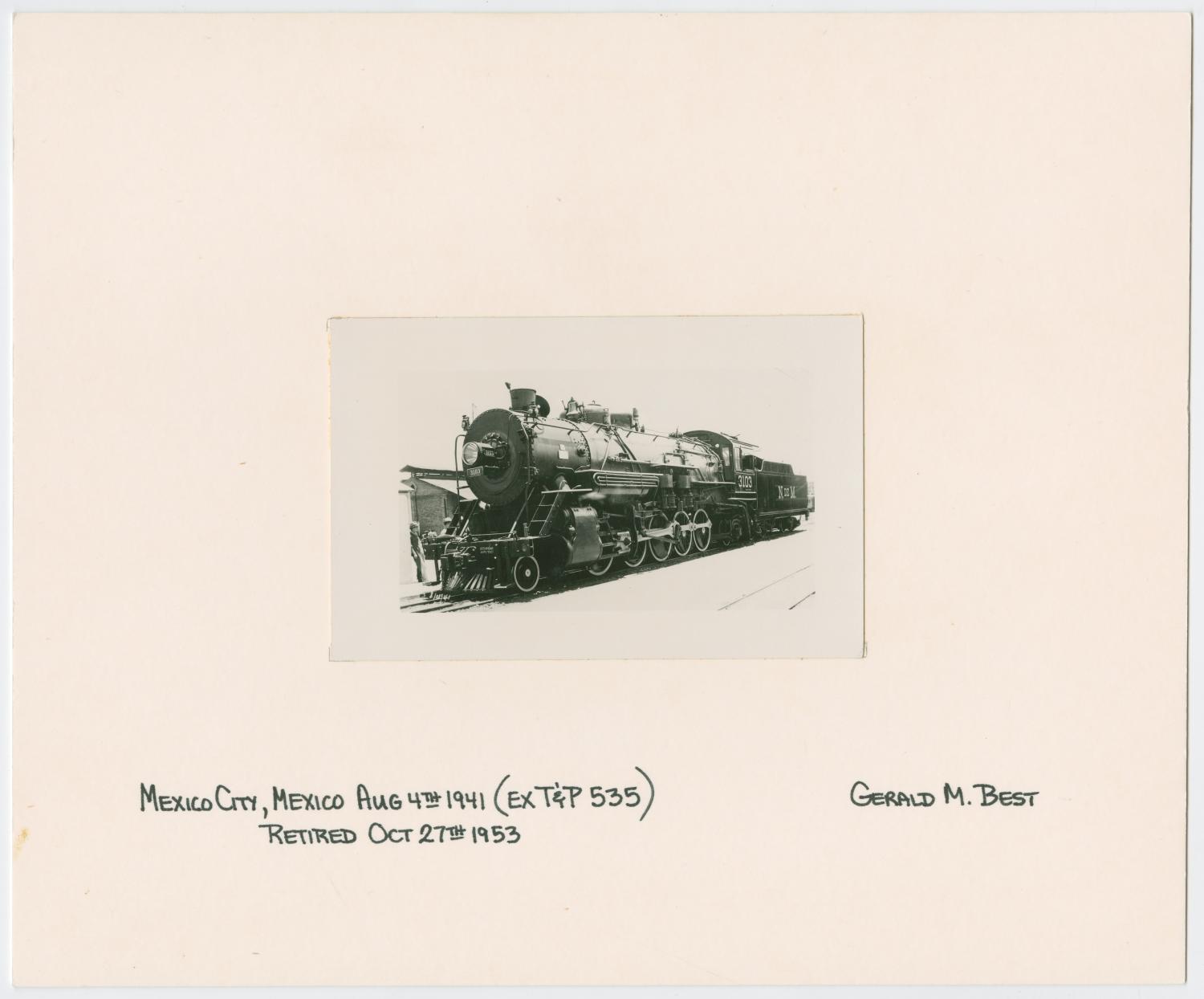 Train Engine #3103 and Car