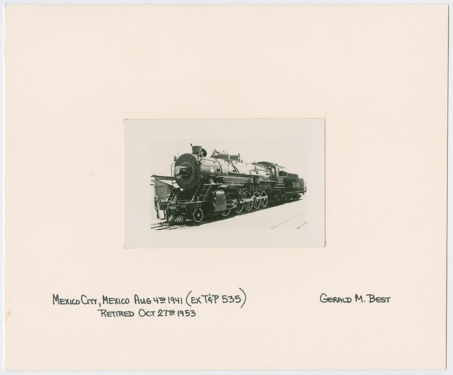 Train Engine #3103 and Car