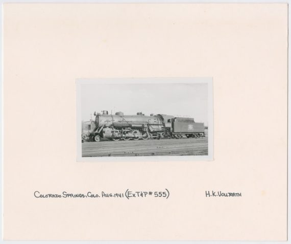 Side View of Train Engine #2314 and Car