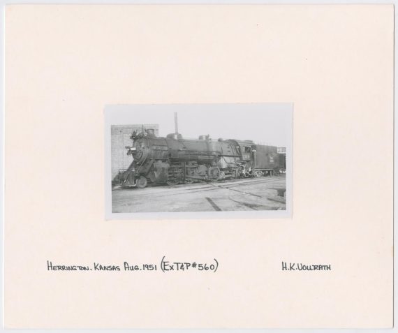 Train Engine #2319 and Car - Herington, Kansas