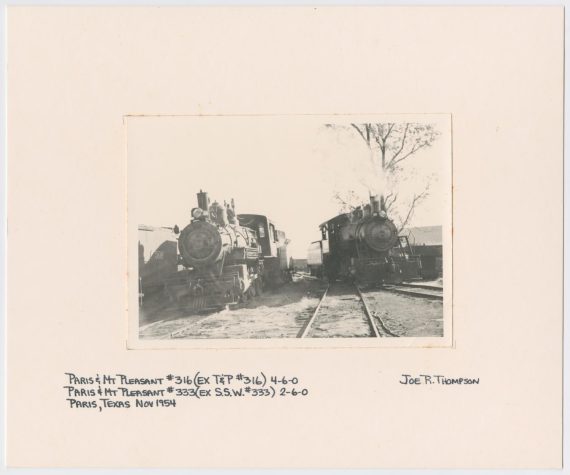 Trains Parked in Paris, Texas Yard