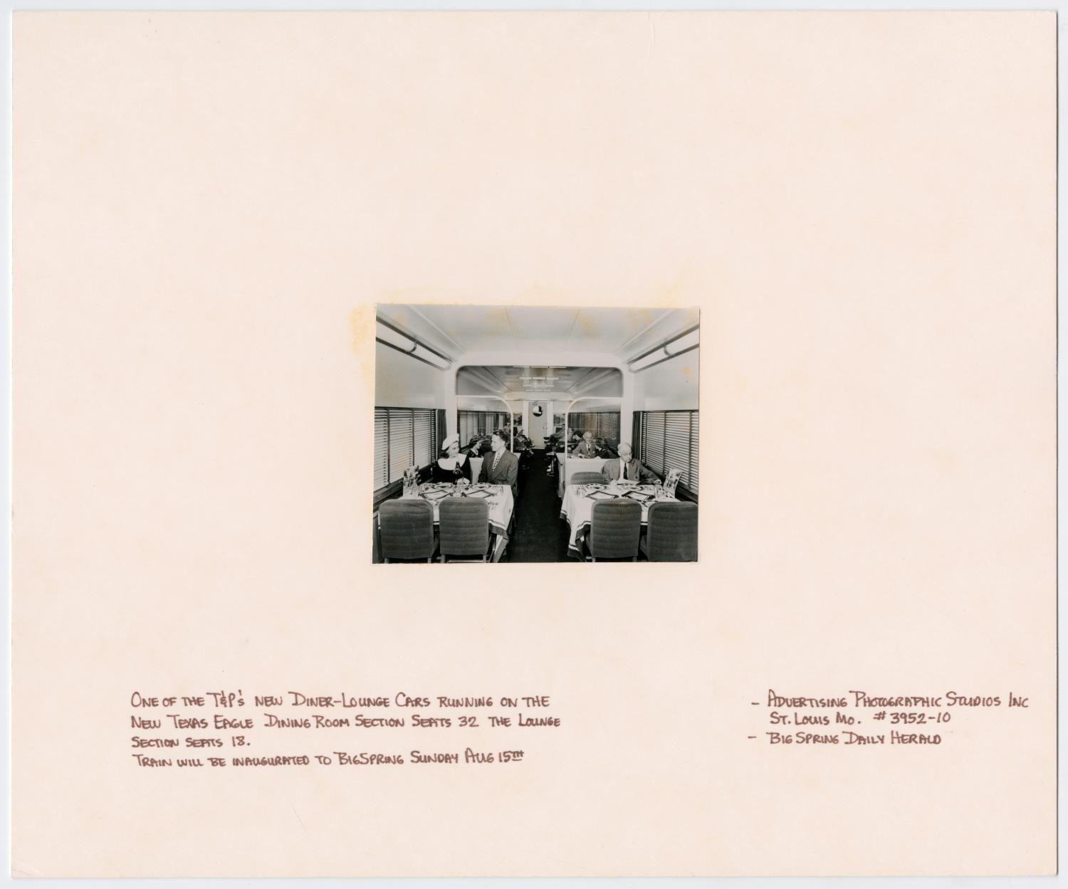 Interior Shot of T&P Diner-Lounge Car