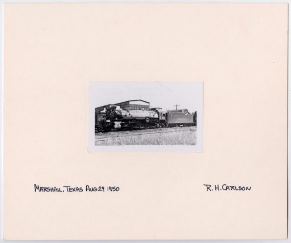 Train #806 in Marshall, Texas