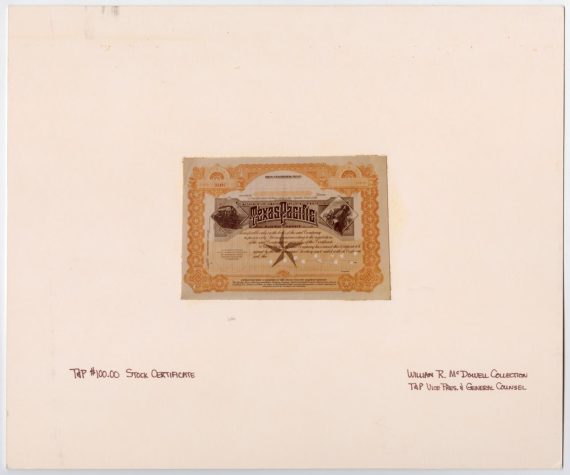 T&P Stock Certificate