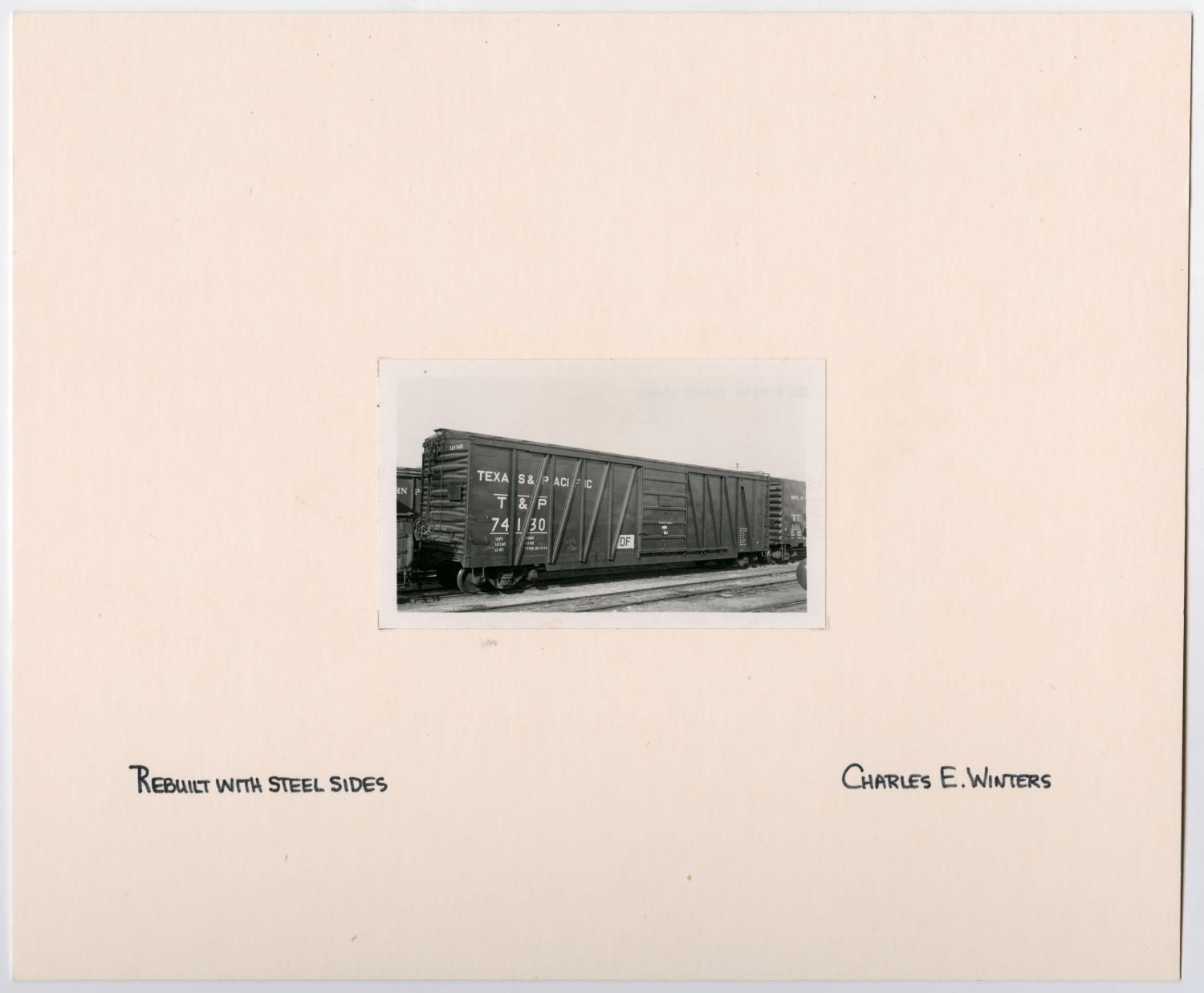 Rebuilt Train Car With Steel Sides