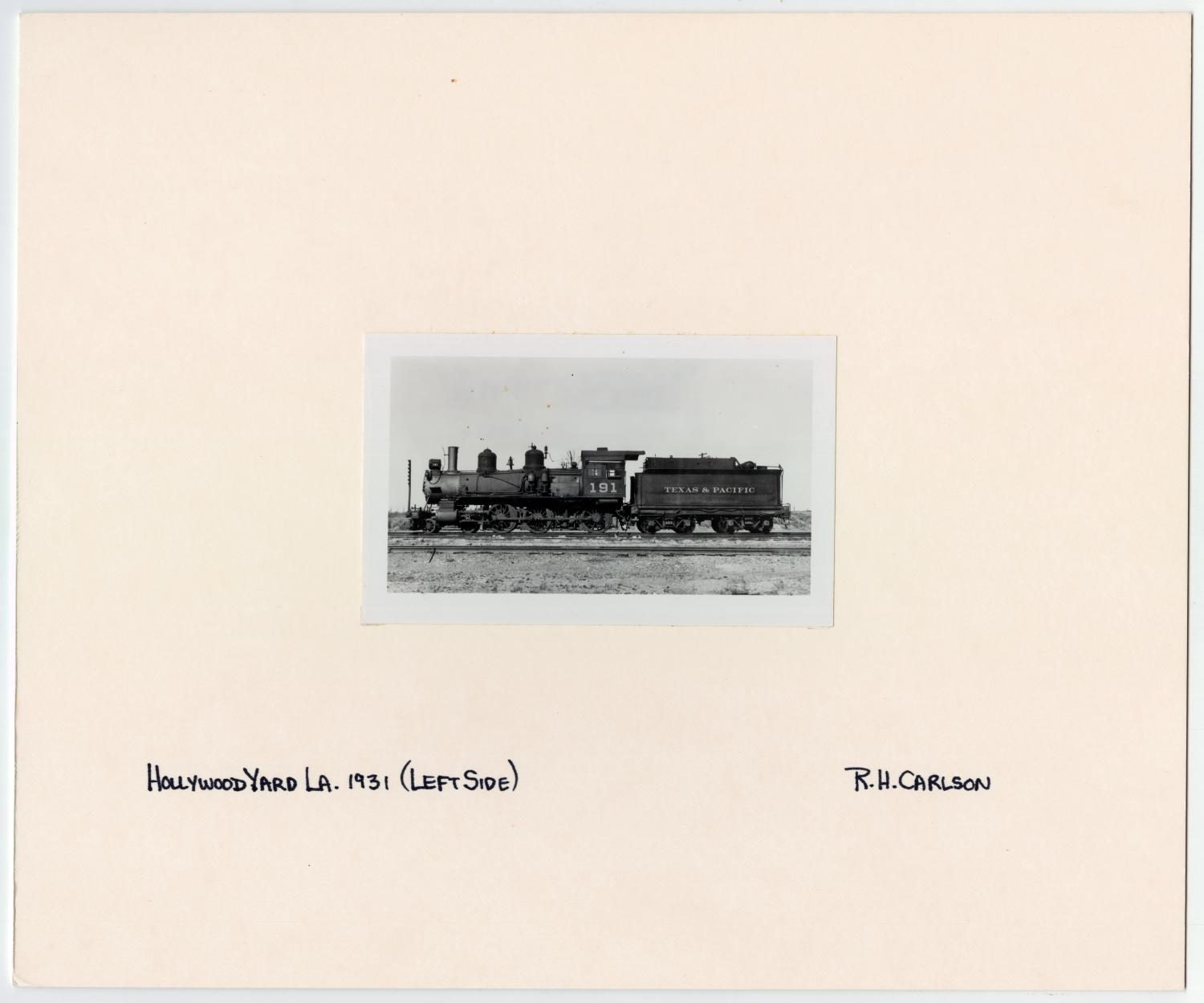 Train #191 at Hollywood Yard, Louisiana