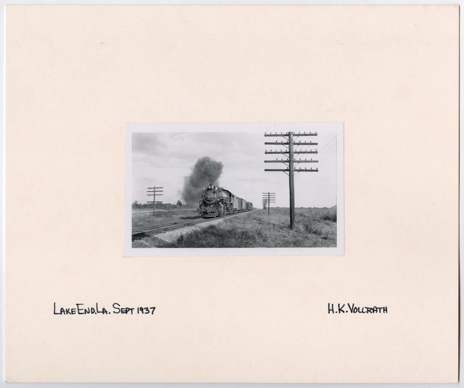 Train #805 in Lake End, Louisiana