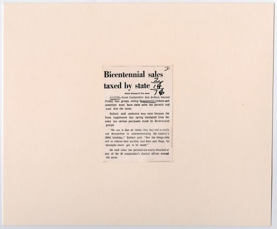 Bicentennial Sales Tax Article