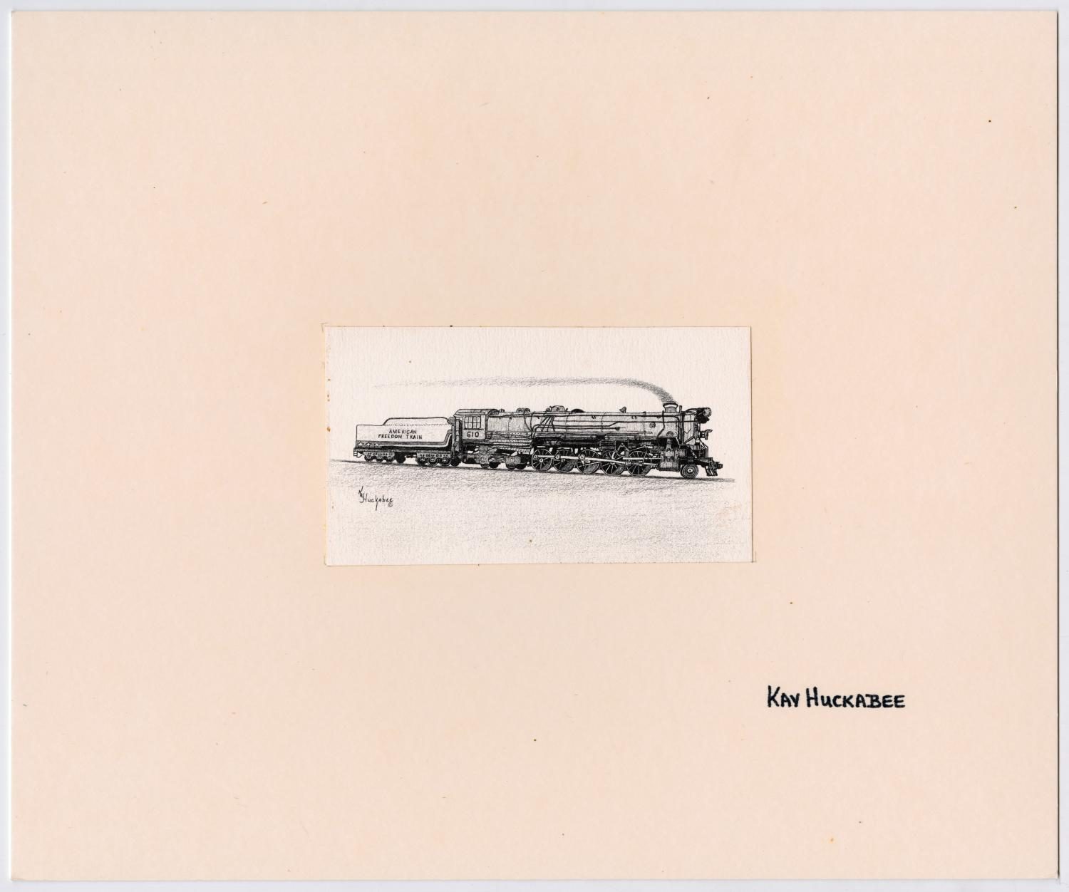 Drawing of the American Freedom Train