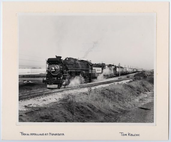 T&P Train #610 Arriving at Navasota, Texas