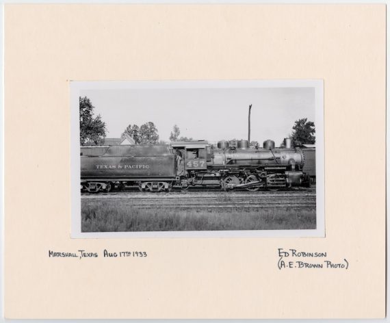 Train #457 in Marshall, Texas