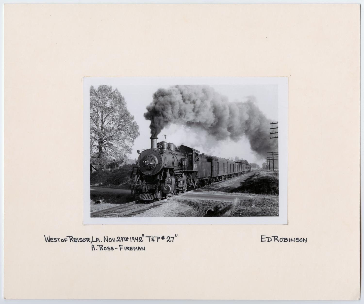 Train #419 With a Large Plume of Smoke