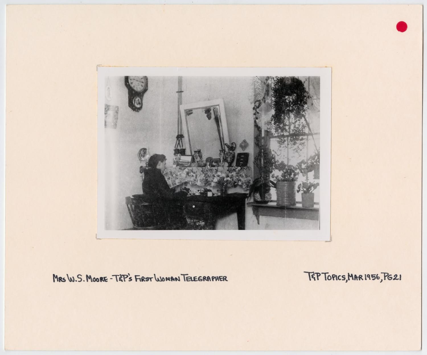 T&P's First Woman Telegrapher