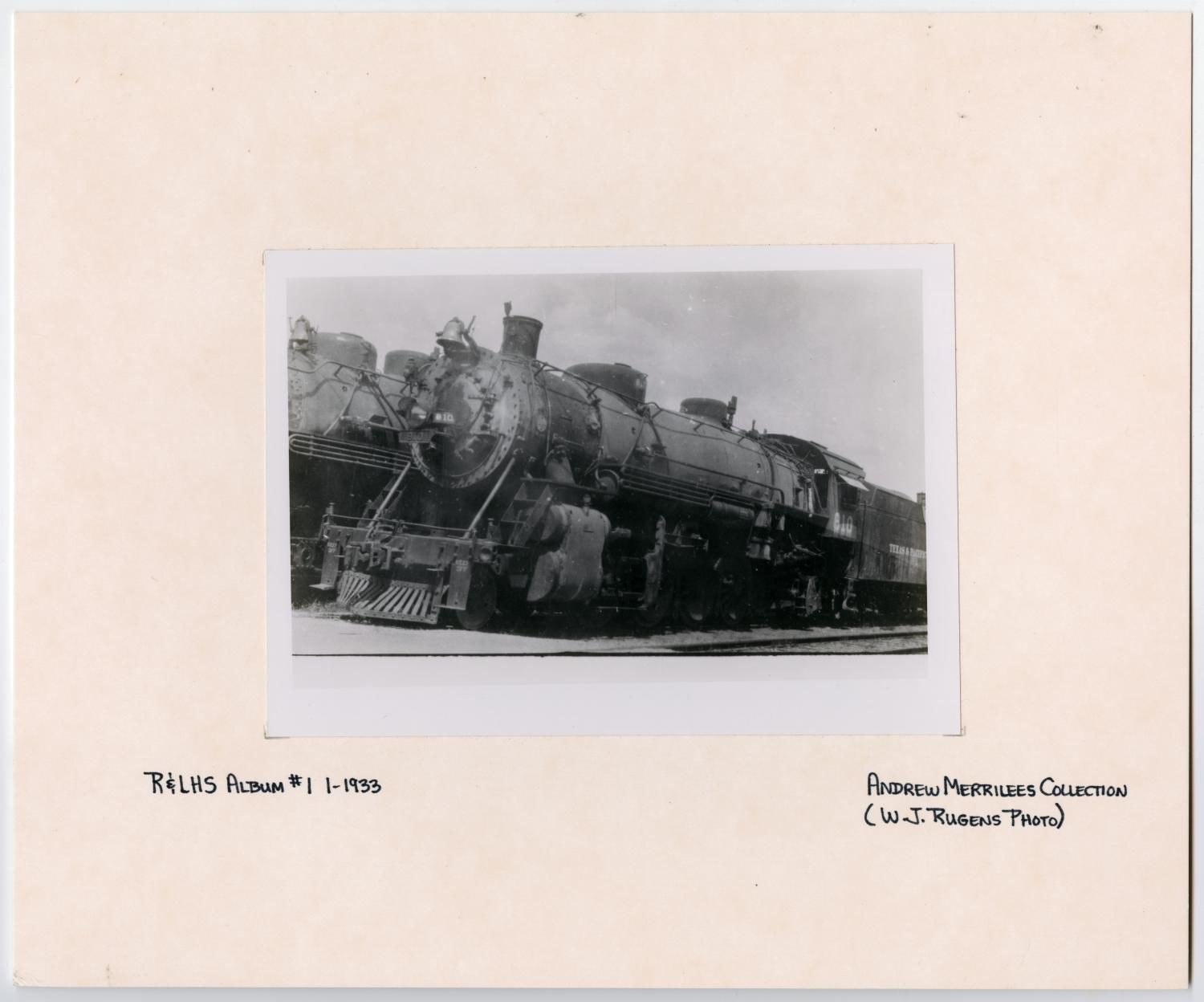 T&P Train #810 Engine Closeup