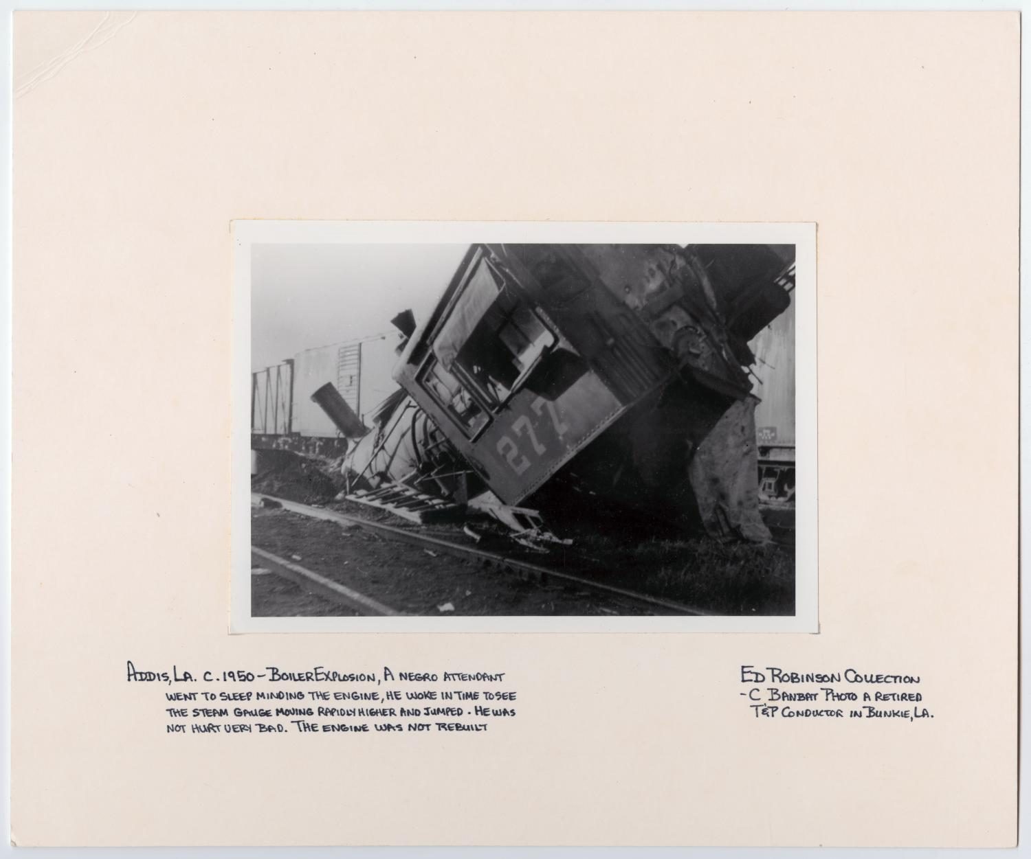 Train Wreck Caused by Boiler Explosion