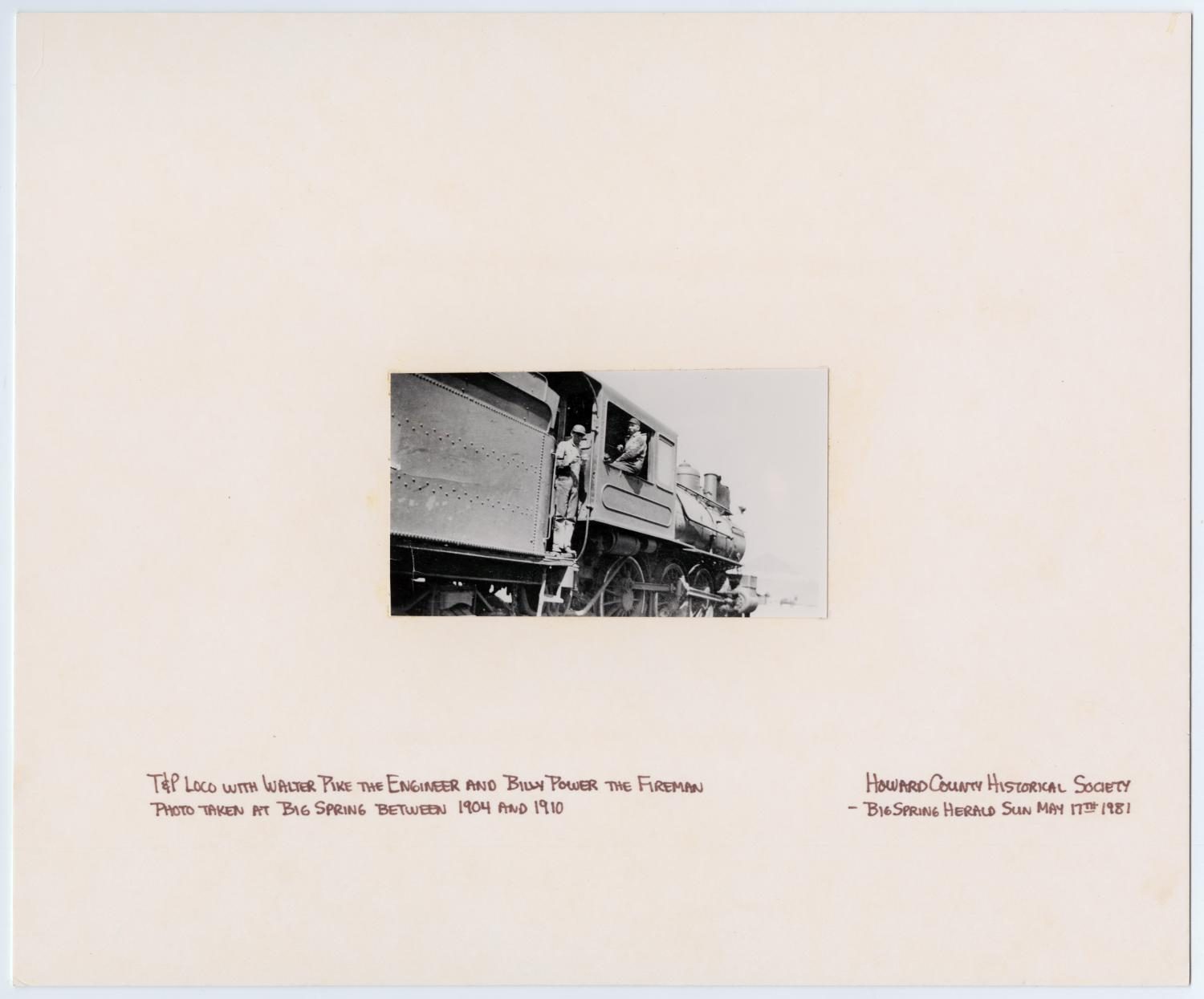 T&P Train With Two Men in the Cab