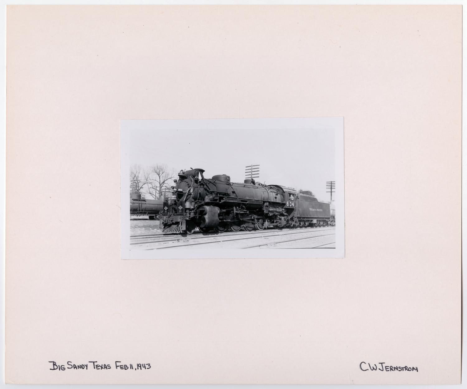 Train #804 in Big Sandy, Texas