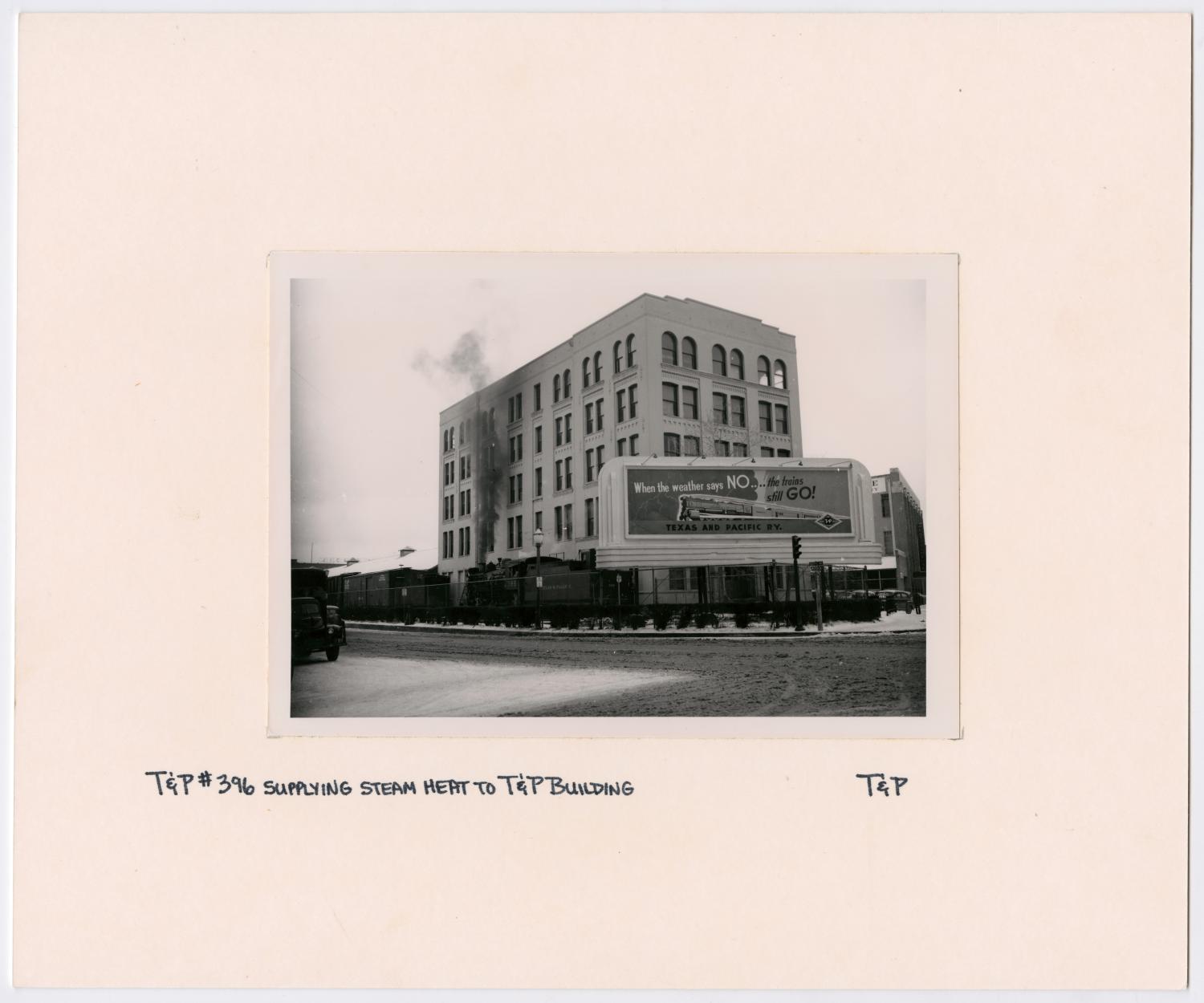 T&P Train #396 and T&P Building